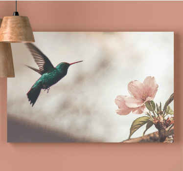 Cuadro en arte Conjunto de vectores de flores y pájaros chinos - TenVinilo