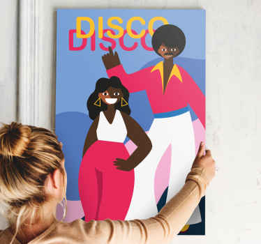 Quadro de bailarina Dançar homem disco dos anos 80 - TenStickers