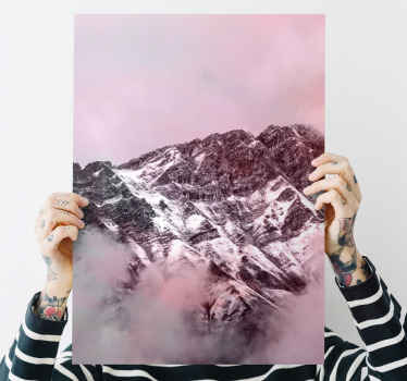 Tableau paysages montagnes enneigées - TenStickers