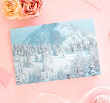 Winter aesthetic photography landscape canvas - TenStickers