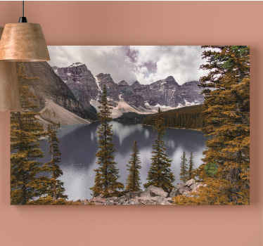 Quadro de paisage Fotografia estética da floresta canadense - TenStickers