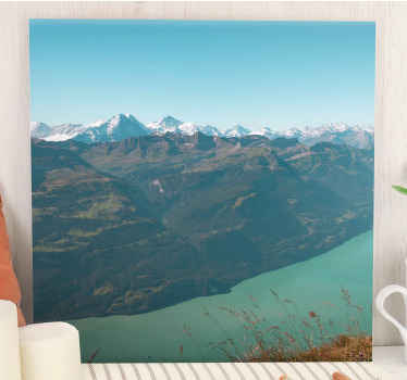 Cuadro paisajes Fotografía estética de paisaje de montaña - TenVinilo