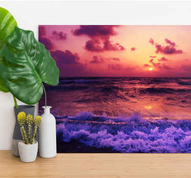 Cuadro paisajes Colores estéticos de playa colorida - TenVinilo