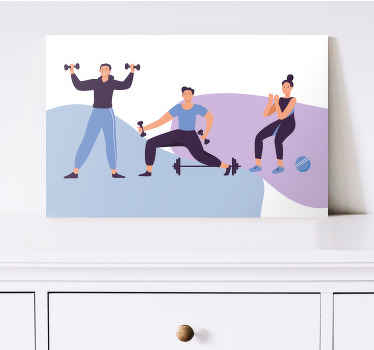 Quadro per casa Formazione di persone illustrazione - TenStickers