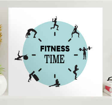 Tableau pour bureau C'est l'heure de la remise en forme - TenStickers