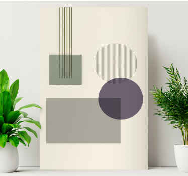 Wandbilder modern Weiche geometrische formen - TenStickers