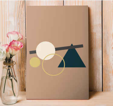 Echilibrul figurilor geometrice pânză modernă - TenStickers