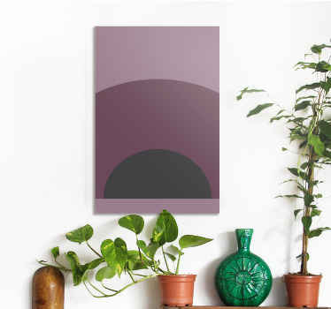 Tummat geometriset kaaret moderni canvas - Tenstickers