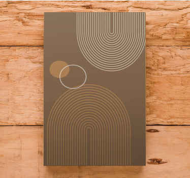 Cuadro moderno Cálidos arcos geométricos - TenVinilo