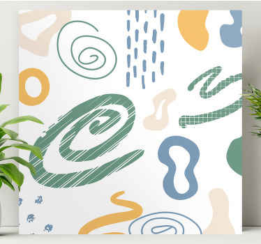 Cuadro nórdico Texturas de pintura minimalistas - TenVinilo