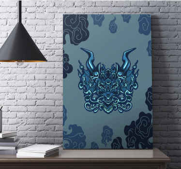 μυθικές εκτυπώσεις σε καμβά με ζώα δράκου - TenStickers