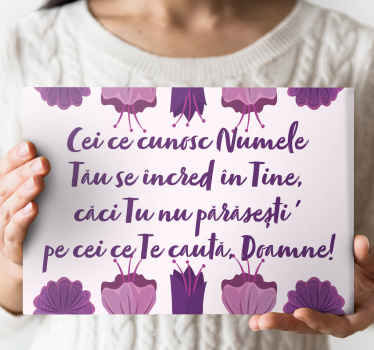 Mesaj biblic pânză motivațională - TenStickers