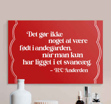 Hc andersen eventyrcitat citat lærred - TenStickers