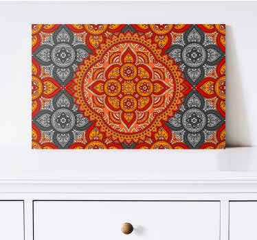 Mandala kunst af henna mandala lærred - TenStickers