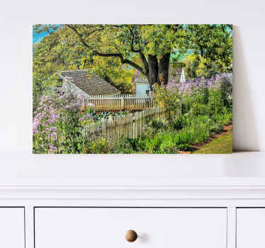 Cottagecore spring views landscape canvas - TenStickers