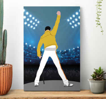 Quadro musicale Freddie a wembley - TenStickers