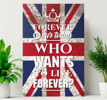 Quadro de música "quem quer viver para sempre" - TenStickers