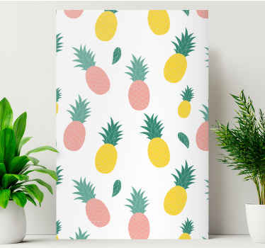 Ananas frugt design køkken væg print - TenStickers