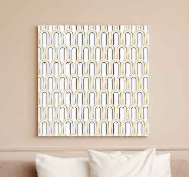 "Art Deco" figures geometric canvas - TenStickers