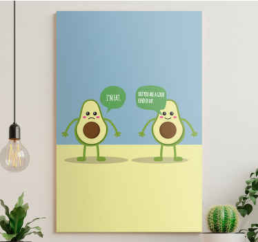 Avocado Good Fat Quote quote canvas - TenStickers