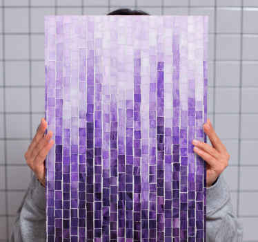 Kunst auf Leinwand Fliesenmuster mit ombre-effekt - TenStickers