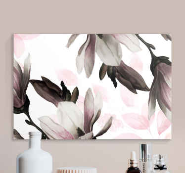 Cuadro de flores Variación floral estilo glamour - TenVinilo