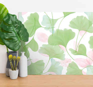 Glamour ginko leaves Plant canvas prints - TenStickers
