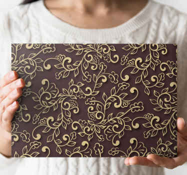 Cuadro moderno Estilo de hojas de árbol dorado - TenVinilo