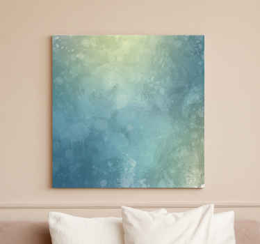 Tableau abstraite Croquis bleu au décor éclectique - TenStickers