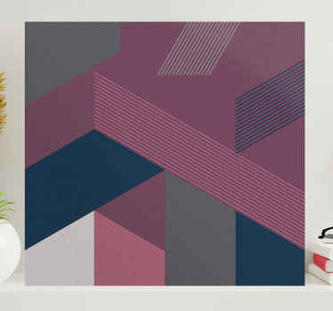 Tableau abstraite Formes géométriques au décor éclectique - TenStickers