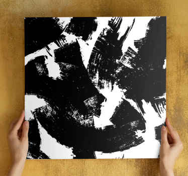 Tableau abstraite Taches sombres au décor éclectique - TenStickers