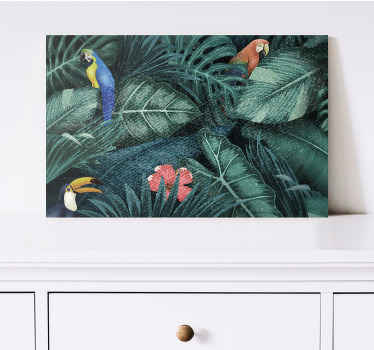 Bright Exotic Jungle canvas pictures - TenStickers