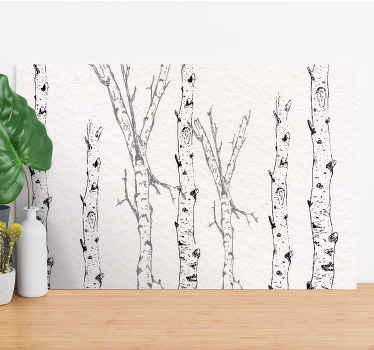 Tableau arbres motifs minimalistes - TenStickers