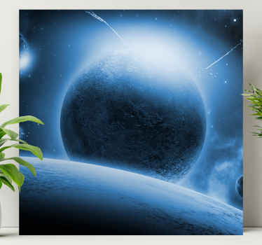 Cosmic Planetary landscape canvas - TenStickers
