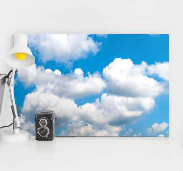 Krásná modrá obloha s mraky krajina obraz - TenStickers