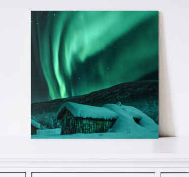 Northern Lights Spectacle landscape canvas - TenStickers