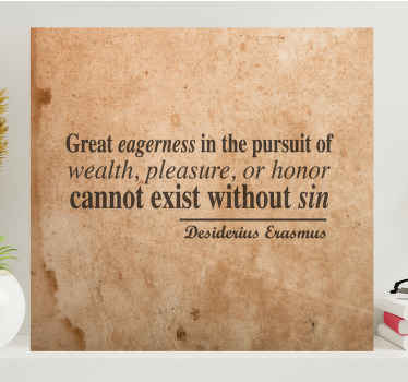 Veliko humanistično citatno platno - TenStickers