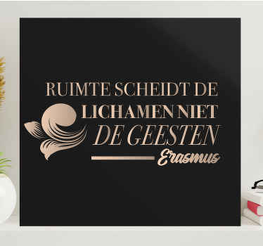 Human philosophy quote canvas - TenStickers