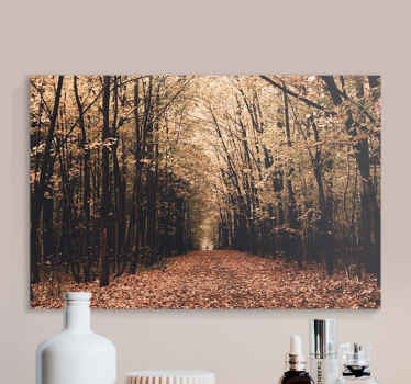 Cuadro árboles Naturaleza hermoso bosque en otoño - TenVinilo