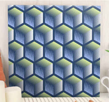 Tableau moderne Cubes dégradés - TenStickers