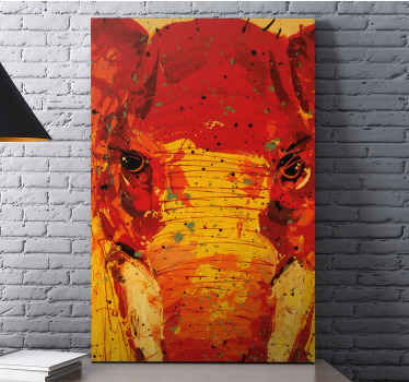 Wandbild Elefant lebendiges elefantenporträt - TenStickers