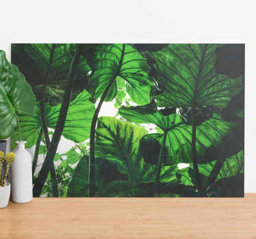 Cuadro paisajes Hermoso diseño de selva verde - TenVinilo
