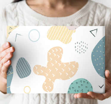 Cuadro para salón Grunge geométrico - TenVinilo