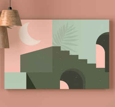 Architectural Abstraction modern canvas art - TenStickers