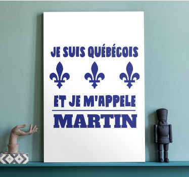 Tableau texte Phrase drôle-je viens du québec - TenStickers