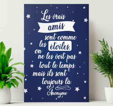 Tableau texte Citation d'amitié mignonne - TenStickers