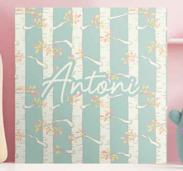 Cuadro árboles Bosque de abedules en estilo escandinavo - TenVinilo