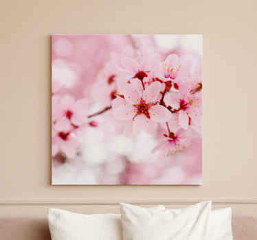 Leinwandbild Blume Rosa blütenfotografie kunst - TenStickers