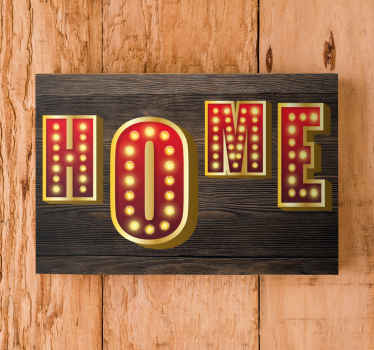 Cuadro frase Texto de neón "inicio" - TenVinilo