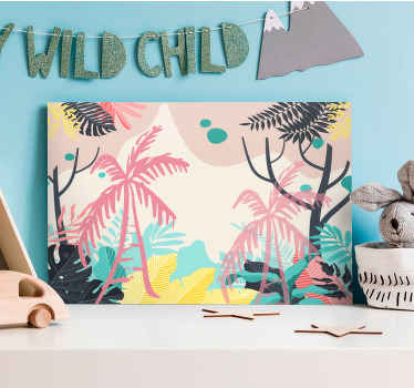 Tableau arbre de vie Palmiers "boho" - TenStickers